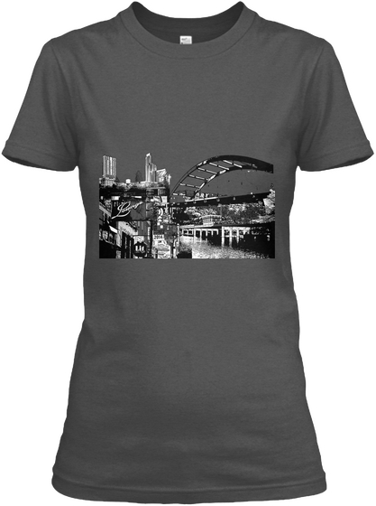 Austin Mashup Shirt Charcoal T-Shirt Front