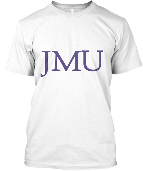 Jmu White T-Shirt Front