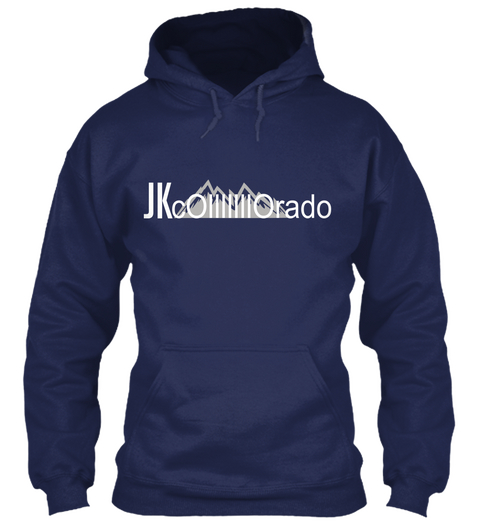 J Kc Olllllll Orado Hoodie Navy T-Shirt Front