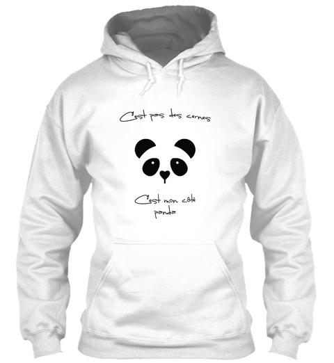 Sweat Mon Côté Panda Arctic White Camiseta Front