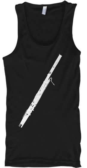 Bassoon Tank Top Black Camiseta Front
