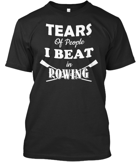 Rowing Trophy T Shirt Black Maglietta Front