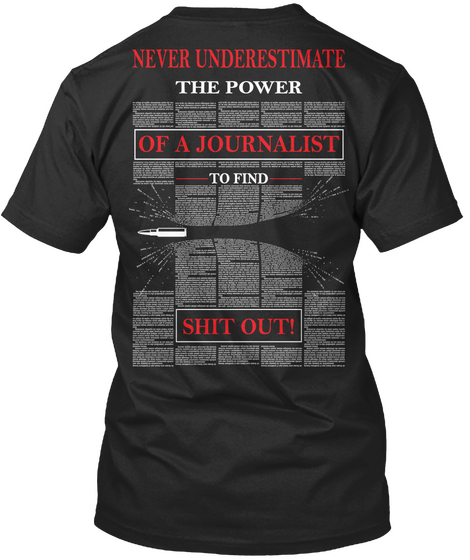 Journalist   Limited Edition! Black Camiseta Back
