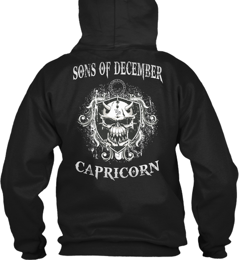 Sons Of December Capricorn Black Camiseta Back