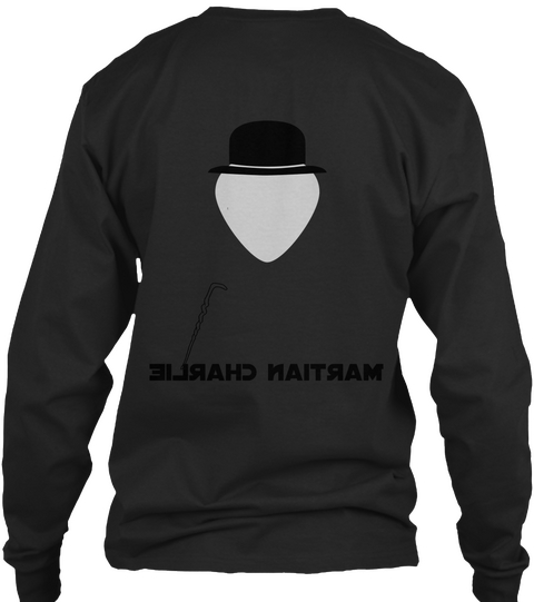 Martian Charlie Black T-Shirt Back