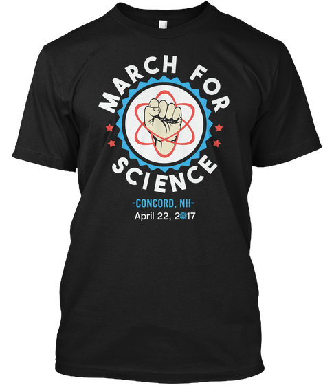 Science @2017 Concord, Nh Black áo T-Shirt Front