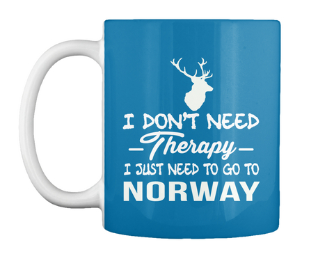 I Don't Need Therapy I Just Need To Go To Norway Royal Blue áo T-Shirt Front