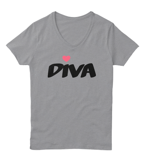 Diva Light Steel T-Shirt Front