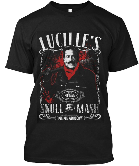Lucille   Property Of Negan Black T-Shirt Front