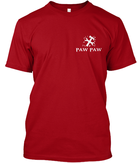 Paw Paw Deep Red T-Shirt Front