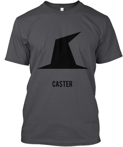 Caster Charcoal T-Shirt Front