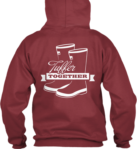 Tuffer Together Maroon Maglietta Back