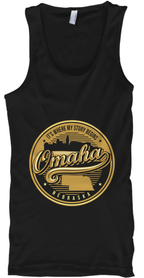 It's Where My Story Begins Omaha Nebraska Black Kaos Front