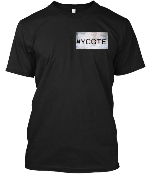 #Ycgte Black T-Shirt Front
