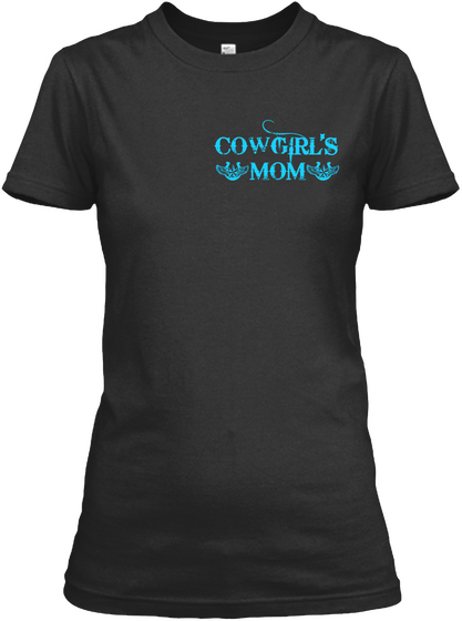 Cowgirl's Mom Black Camiseta Front