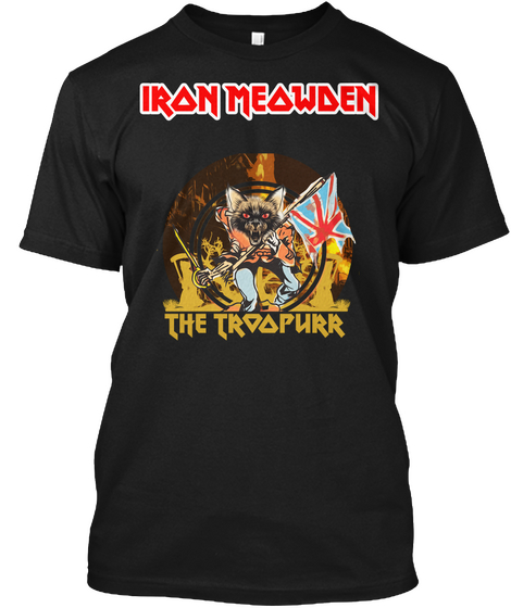 Iron Meowden The Trial Her Black Camiseta Front