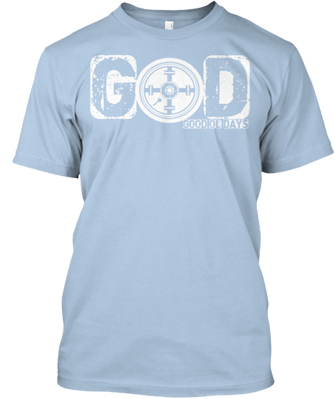 God Baby Blue áo T-Shirt Front