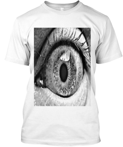 Blue Eye White T-Shirt Front