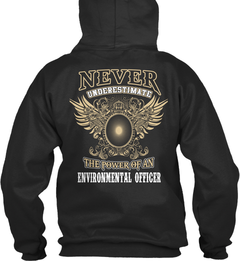 Environmental Officer Jet Black Kaos Back