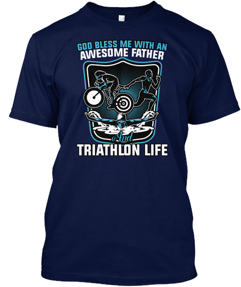 Triathletes Exclusive 338 Navy T-Shirt Front