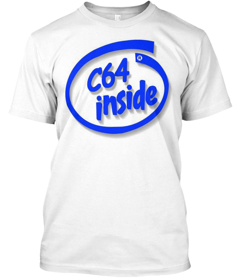 C64 Inside White Camiseta Front