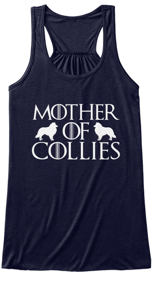 Mother Of Collies Midnight Maglietta Front