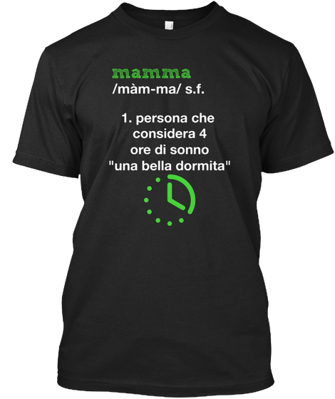 Mamma /Mam Ma/S.F.
1. Persona Che Considera 4 Ore Di Sonno 
"Una Bella Dormita" Black Kaos Front