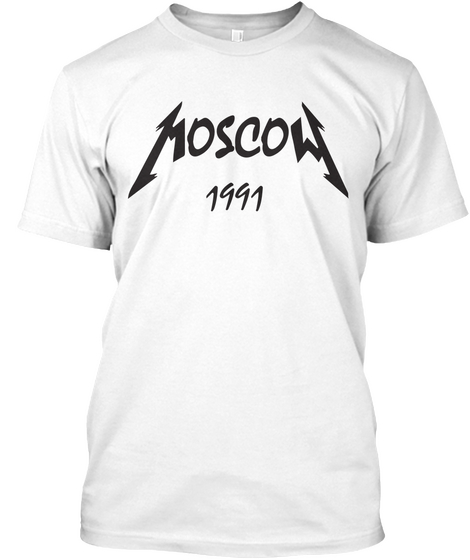 Moscow 1991 White Camiseta Front