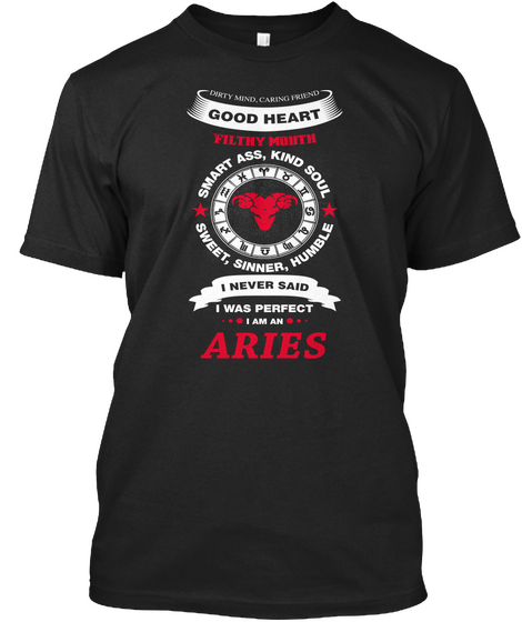 I'm An Aries   Last Chance! Black Camiseta Front