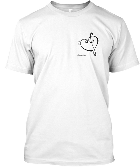 Emotion Style White T-Shirt Front