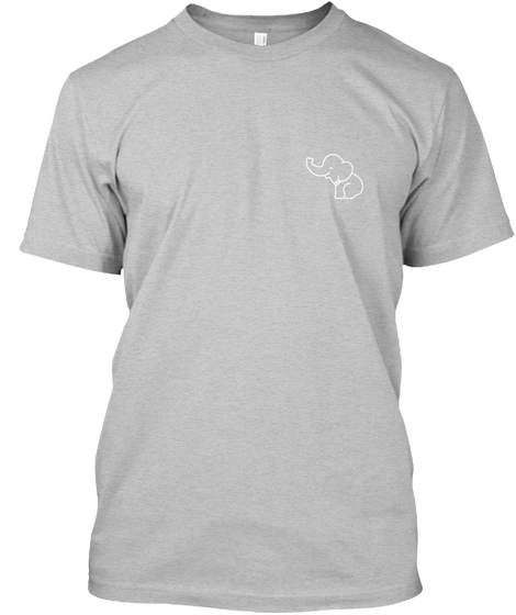 Elephant Tees *Limited Supply* Light Heather Grey  Maglietta Front