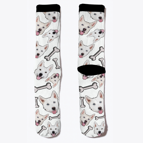 Custom Husky Socks | Saddlebacksisters Standard Camiseta Front