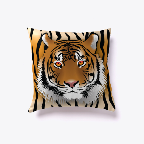 Tiger Pillows White T-Shirt Front