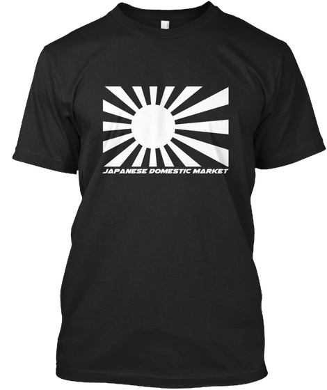 Jdm Battle Flag T Shirt Black áo T-Shirt Front