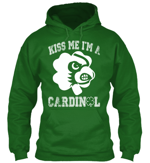 Limited Edition Kiss Me Cardinal Irish Green T-Shirt Front