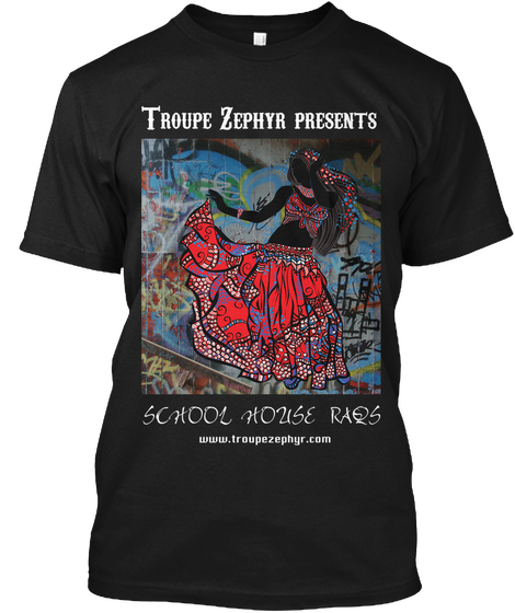 Troupe Zephyr Tee 2017 Black T-Shirt Front