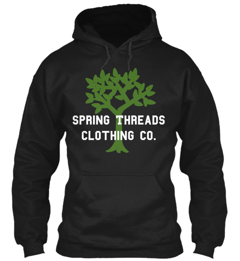 Spring Threads
Clothing Co. Black T-Shirt Front