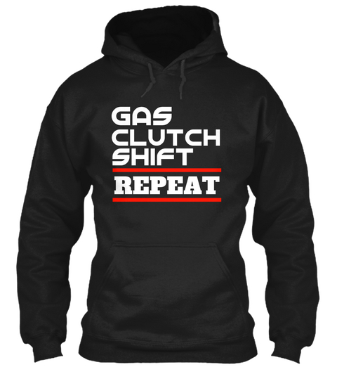 Gas Clutch Black T-Shirt Front