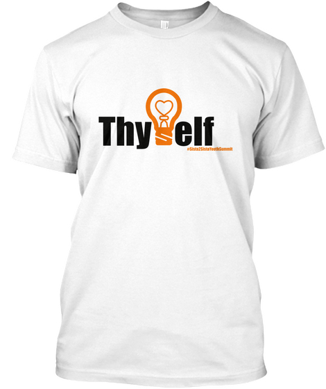 Thyself  White T-Shirt Front
