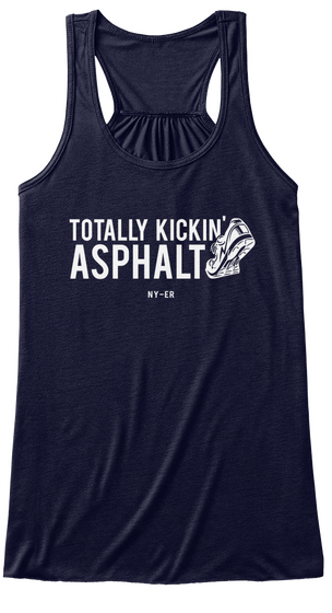 Totally Kickin' Asphalt Tank Midnight T-Shirt Front