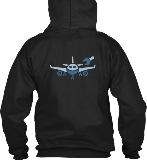Aircraft Mechanic Limited Edition Hoodie Black Camiseta Back