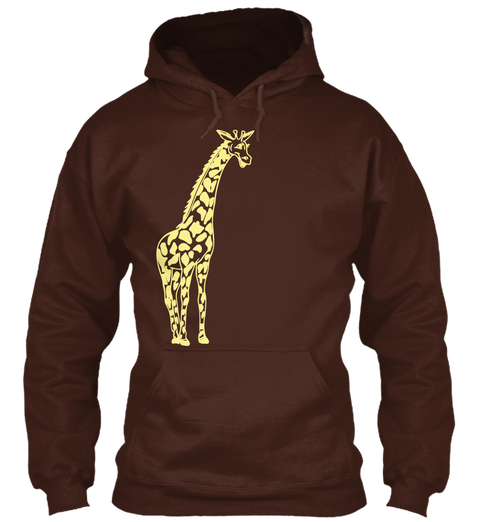 Giraffe Animal Hoodie Hot Chocolate T-Shirt Front