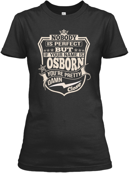 Nobody Perfect Osborn Thing Shirts Black áo T-Shirt Front
