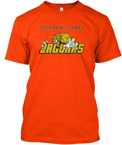 Pelican All Saints Jaguars Orange Camiseta Front