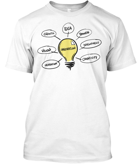 Innovation Idea White T-Shirt Front