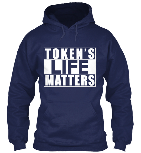 Token's Life Matters Navy Camiseta Front