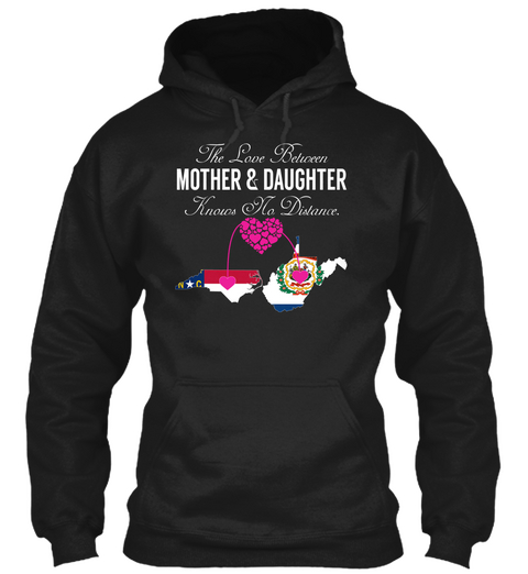 Mother Daughter Black T-Shirt Front