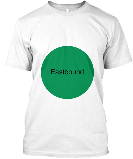 Eastbound White áo T-Shirt Front