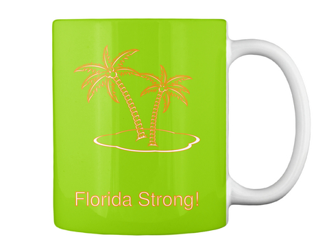 Florida Strong! Lime Green T-Shirt Back