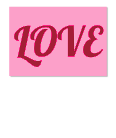 Love Pink Camiseta Front